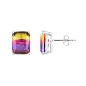 Solitaire kristal geel zilver zilver 925 gele kristallen oorbellen - Anais