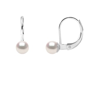 DIADEMA - Earrings - True Japanese Akoya Cultured Pearl - Quality AA+