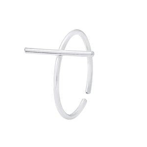 925 Zilver Verstelbare Barette Ring - Destiny