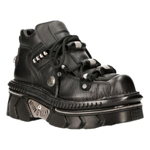 New Rock Unisex metalen Zwart Lederen Gothic Techno Laarzen - M-215-S6