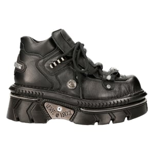 New Rock Unisex metalen Zwart Lederen Gothic Techno Laarzen - M-215-S6