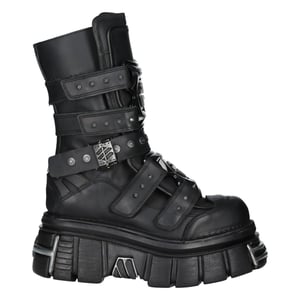 New Rock Goth Platform leren laarzen-M-MET422-S1