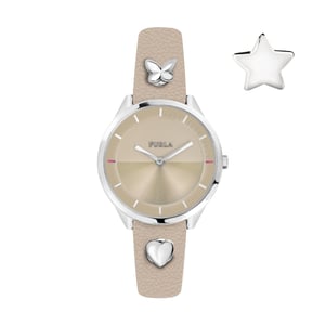 Furla Pin Beige Dial Ladies Watch R4251102540