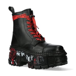 New Rock Punk plattform läderstövlar-WALL126CCT-C1