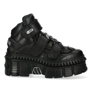 New Rock metalen leren enkellaarzen-WALL285-S3