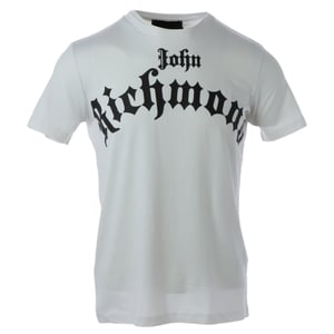 John Richmond Herr T-shirt i Vitt