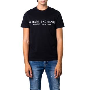 Men's Armani Exchange Milano x New York T-Shirt in Black