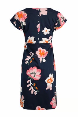 Navy Floral 'Tallahasee' Print Dress