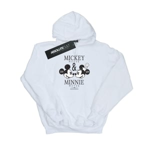 Disney Heren Mickey en Minnie Mouse Mousecrush Mondays Hoodie (Wit)