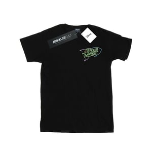 Disney Mens Toy Story Neon Pizza Planet Breast Print T-Shirt (Black)