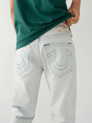 Ricky Single Needle Straight Jean 34In in Fresco Light Wash