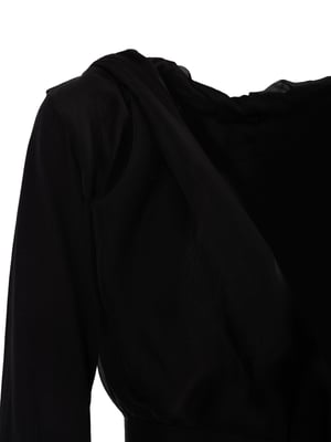 La Haine Inside Us Cardigan Asymmetrisk Dam Svart