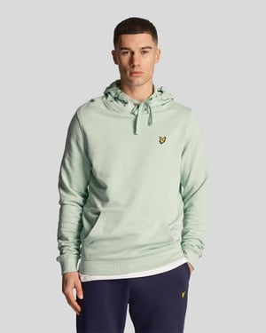 Lyle & Scott Men's Pullover Hoodie in Green