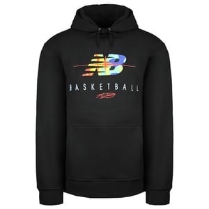 New Balance Basketball Black Pullover Long Sleeve Mens Seismic Hoodie MT03617 BK