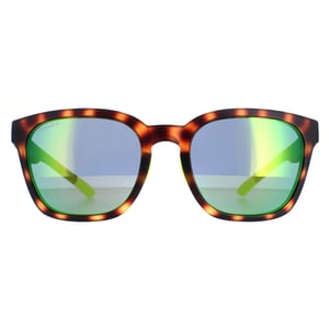 Smith Founder A84 X8 mat schildpad groene spiegel zonnebril