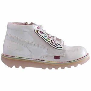 Kickers Hi Classic Barn Vit Stövlar