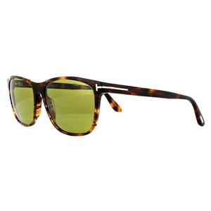 Tom Ford Rectangle Unisex Havana Green Solglasögon