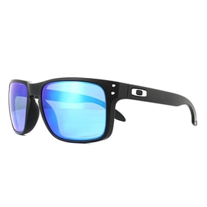Oakley zonnebril Holbrook OO9102-F0 Matt Black Prizm Sapphire Polarisated