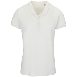 SOLS Womens/Ladies Planet Piqué Organic Polo Shirt (Off White)