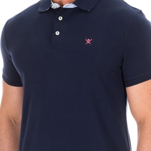 Men's short-sleeved polo shirt with lapel collar HM561798