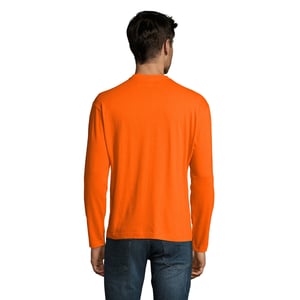 SOLS Heren Monarch T-shirt met lange mouwen (Oranje)