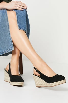 Wide Fit Riya Slingback Wedges