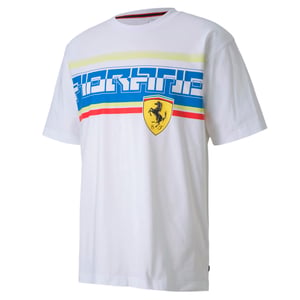 Puma Scuderia Ferrari Street T-shirt för herrar Graphic Logo Tee Vit 596139 05