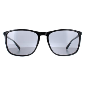 Calvin Klein CK20524S 001 glanzend zwarte effen rookgrijze zonnebril