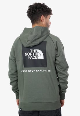 The North Face Mens Reglan Red Box Hoodie in Bleached Thyme