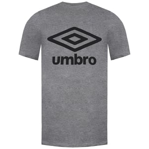 Umbro Large Logo Mens Grey T-Shirt