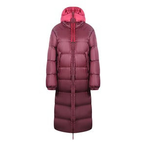 Parajumpers slaapzak omkeerbaar rood lang donsjack met capuchon