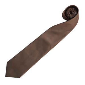 Premier Mens “Colours” Plain Fashion / Business Tie (Brown)