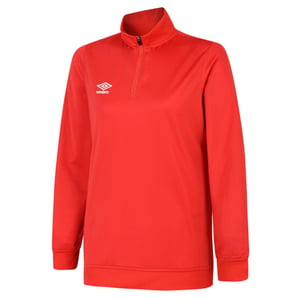 Umbro Dames/Dames Club Essential Sweatshirt met halve rits (Vermiljoen)