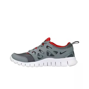 Nike Free Run 2 GS Lace Up Grijs Synthetisch Kinderschoenen 443742 035