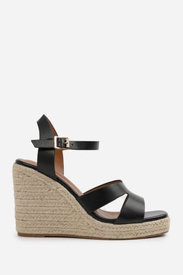 Wheres That From Womens 'Jaime' Cut Out Strap Detail Wedge Shoes With Buckle Closure