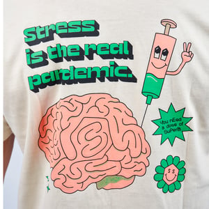 Real Pandemic SO-SPRB02C kortärmad t-shirt med rund hals för herr