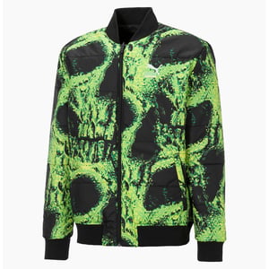 Puma x Santa Cruz Black Green Varsity Bomberjacka för herrar 532239 01