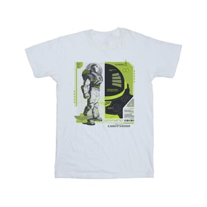 Disney Heren Lightyear Buzz Tech Panel T-Shirt (Wit)