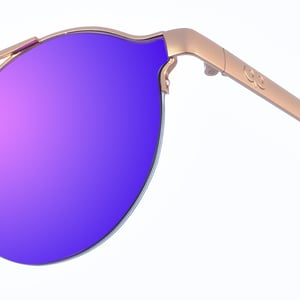 FIOROTTO Unisex Round Shape Metal Sunglasses