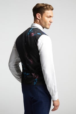 Slim Fit Soft Check Waistcoat