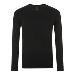 SOLS Mens Glory V Neck Sweater (Black)