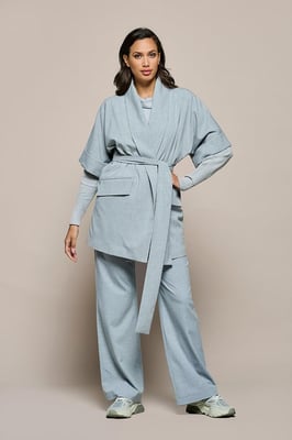 Roseline Blazer Lichtgrijs
