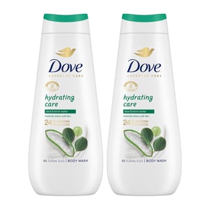 Dove Advanced Care Body Wash Hydrating Care 24H Renewing Micromoisture, 2x400ml