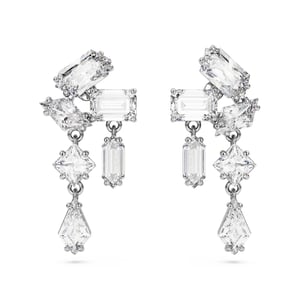 Swarovski 'Mesmera' Vrouwen Basismetaal Dangle Oorbellen - Zilver 5665825
