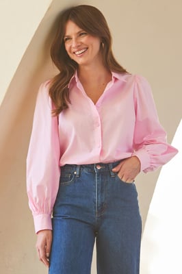 Soft Pink Relaxed Fit Shirt