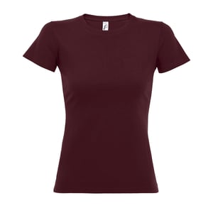 SOLS Womens/Ladies Imperial Heavy Short Sleeve T-Shirt (Burgundy)