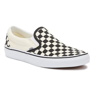 Vans Classic Slip-On Unisex Svart Vit Checkboard Canvas Skate Trainers