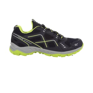 Regatta Mens Vendeavour Waterproof Walking Shoes (Navy/Lime Punch)