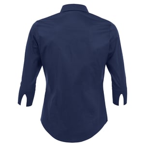 SOLS Dames/dames Effect 3/4 mouw passend werkoverhemd (Donkerblauw)