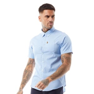 Men's Luke 1977 Iron Bridge Short Sleeve Shirt in Sky Blue